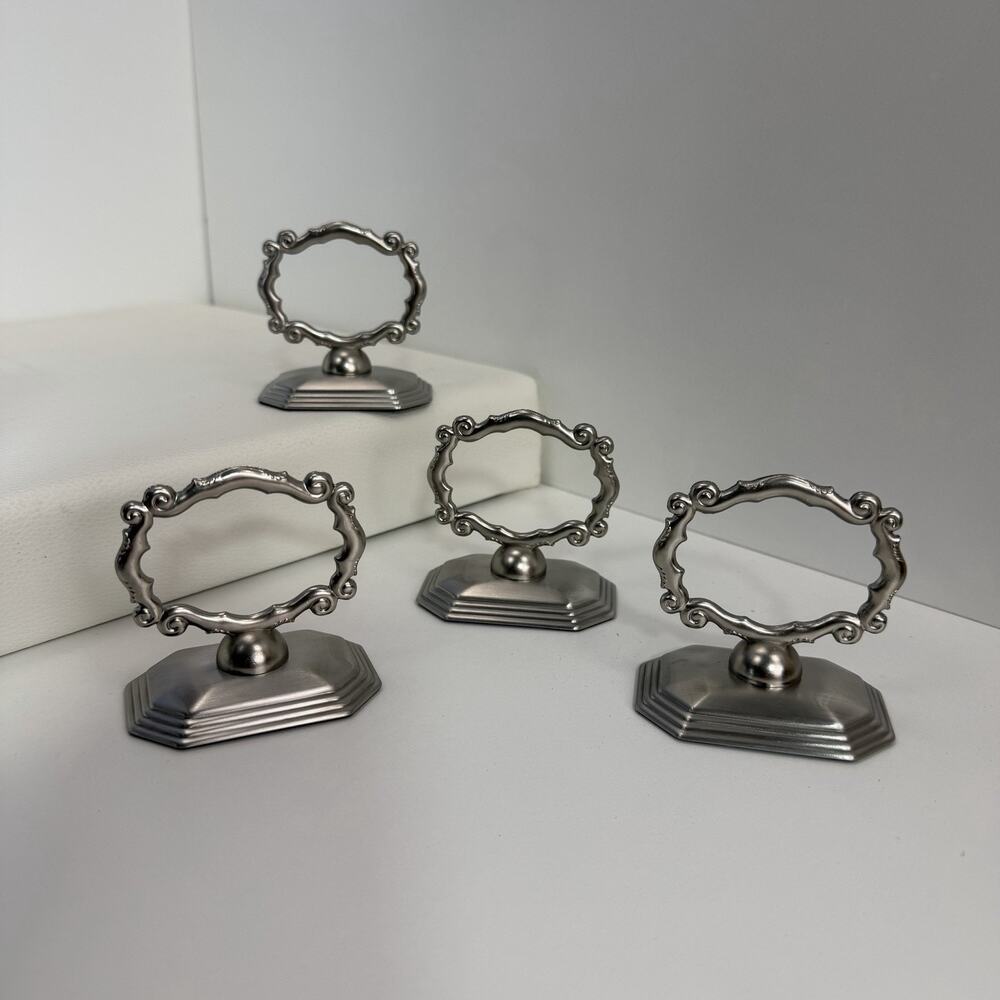 Southern Living Home Redmont Heirloom Place Card Holders Napkin Rings Set of 4